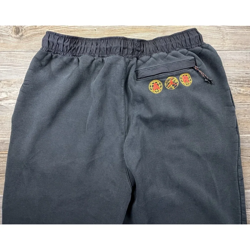 Jordan Men Activewear Pants XXL Black Mind Over Matter Sweatpants Has Holes